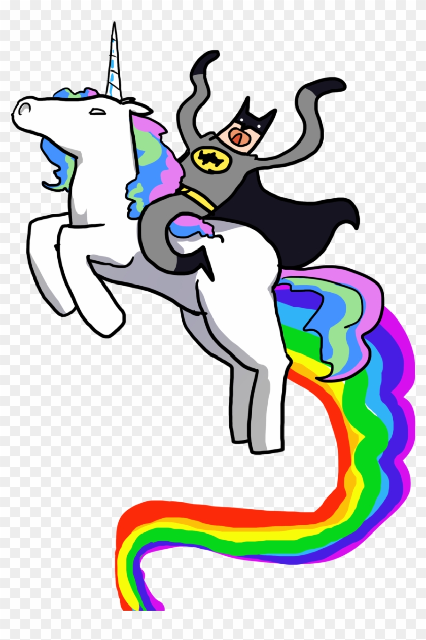 Batman On A Unicorn By Xdinky - Batman On A Unicorn #331911