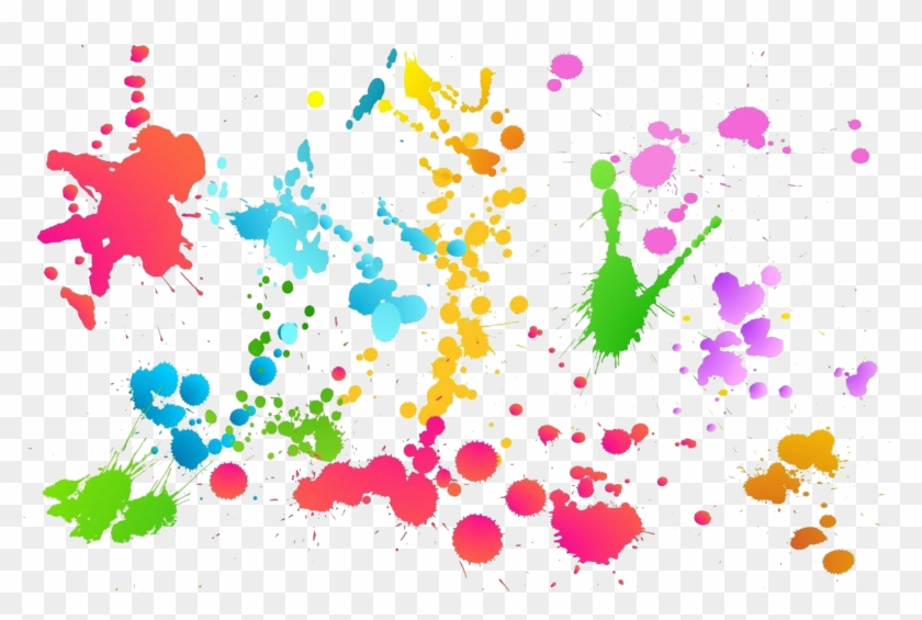Holi Color Transparent - White Paint Splatter Background #331914