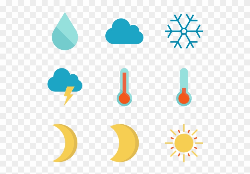 Weather Icons Vector Free Vector / 4vector - Weather Icons Png Free #331974