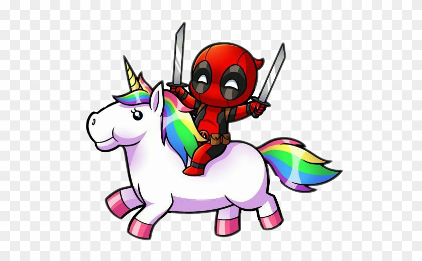 Deadpool Heroe Notheroe Superhero Notsuperhero Corazonc - Deadpool Riding A Unicorn #332008