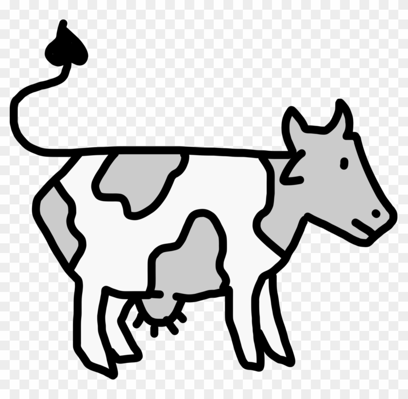 New 2018 Cow Clipart Images Black And White Free Images - Cattle Egret And Cattle Cartoon #332014
