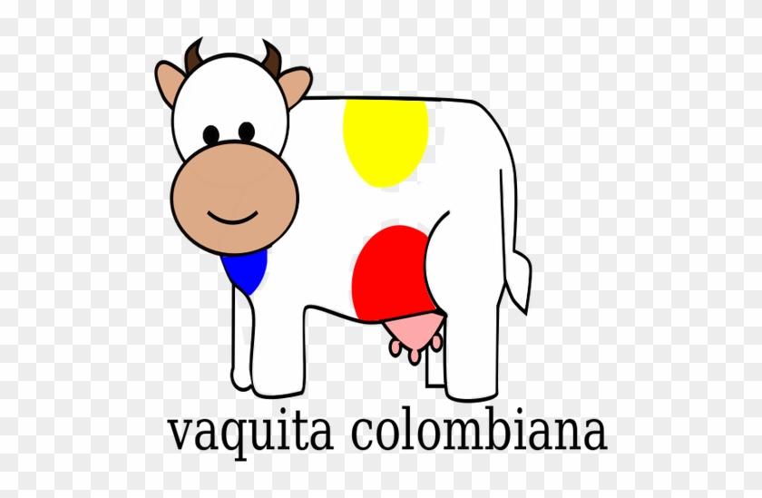 Colombian Cow Vector Clip Art Public Domain Vectors - Kundenspezifischer Textmagnet Der Kuhillustration Quadratischer #332107