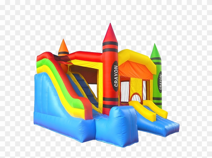 Commercial Grade Crayon Castle Bounce House With Blower - Inflatable Backyard Bouncers Inflatable Crayon Bounce #332176