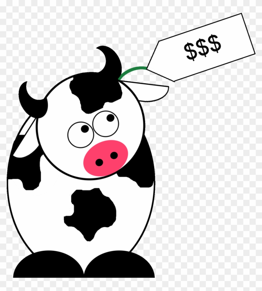 Tagged Cow - Cartoon #332226