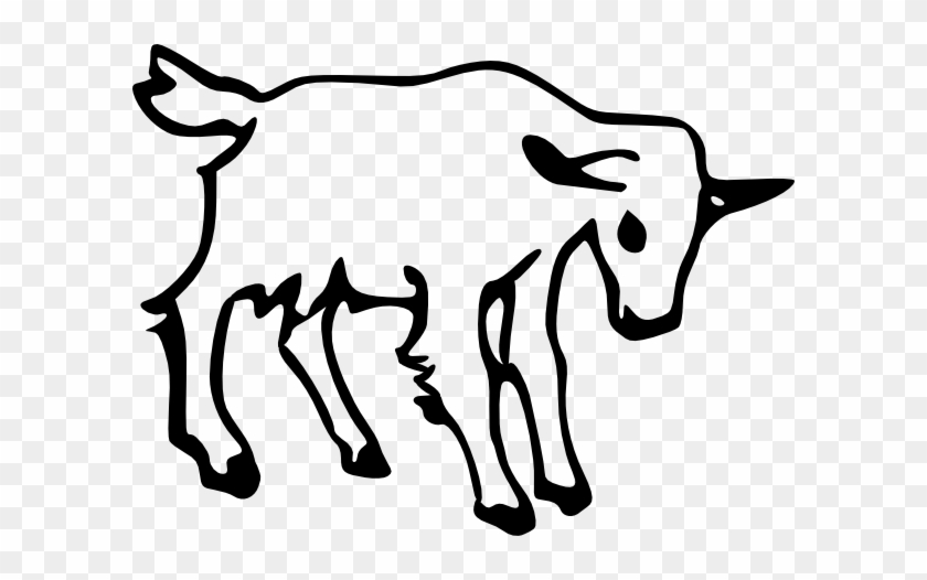 Baby Goat Clipart - Goat Outline #332227