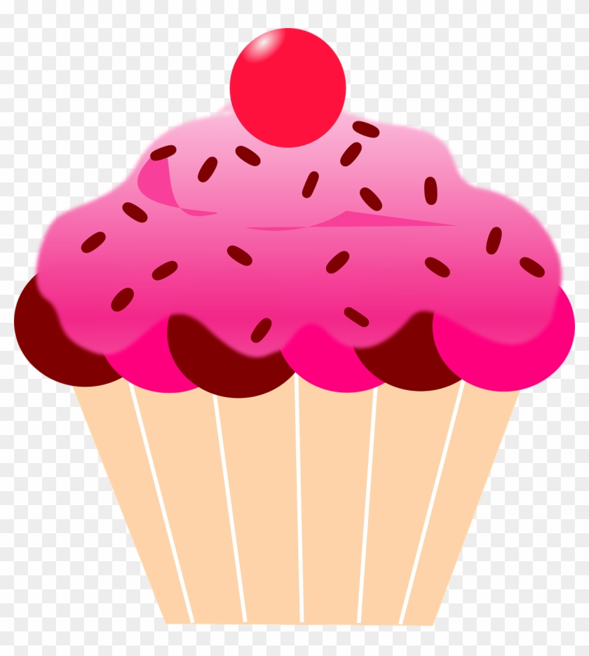 Pink Cupcake Clip Art - Pink Cupcake Clipart #332262