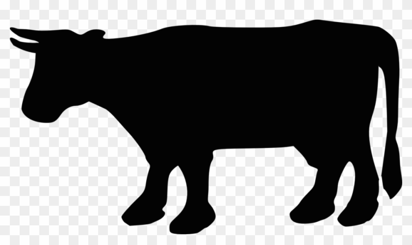 Public Domain Clip Art Image Cow Silhouette 2 Id - Cow Silhouette #332289