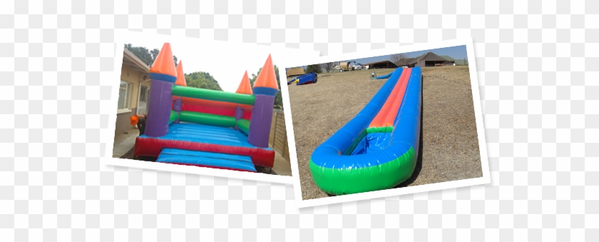 Both The Jumping Castle And Water Slide Can Be Hired - Inflatable #332293