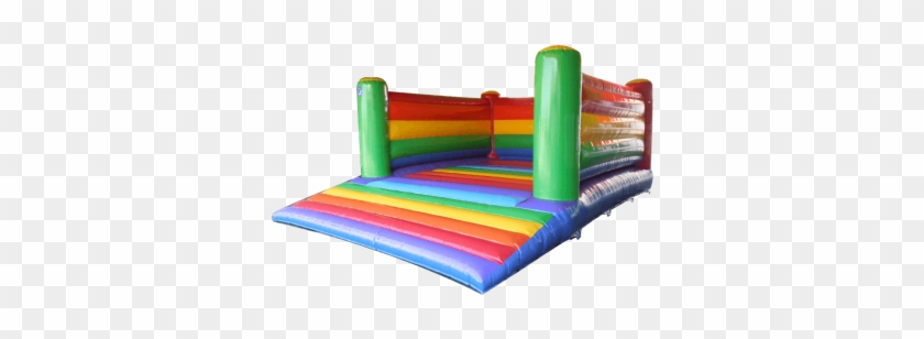 Low Walled Rainbow Bouncy Castle - Inflatable #332316