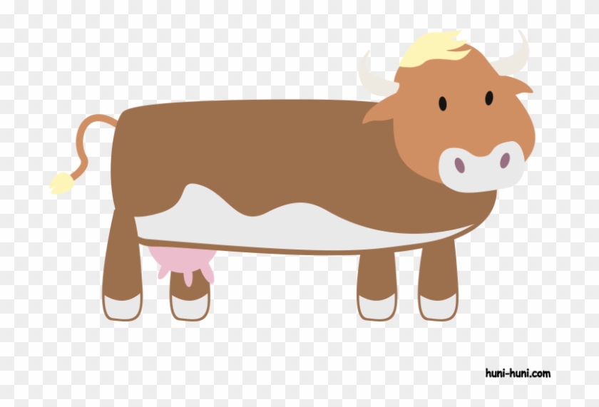 Huni Huni Flashcard Colored Baka Cow - Cartoon #332318