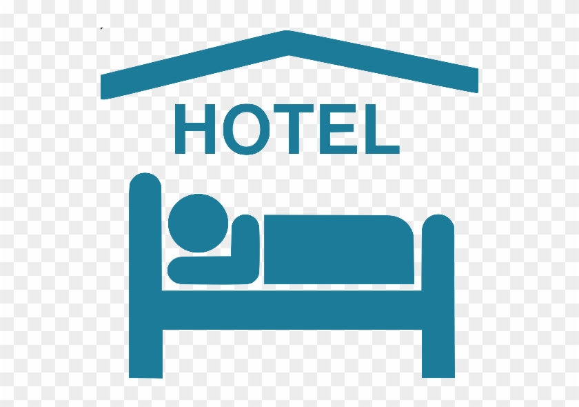 Hotel Sleeping Accomodation Clip Art Blue White Hi - Hotel Symbol #332466