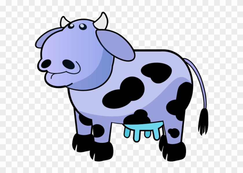 Blue Cow Clipart - Cow Clip Art #332761