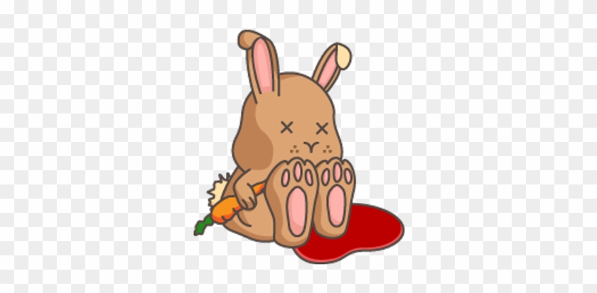 Dead Rabbit Clipart - Cartoon #332851