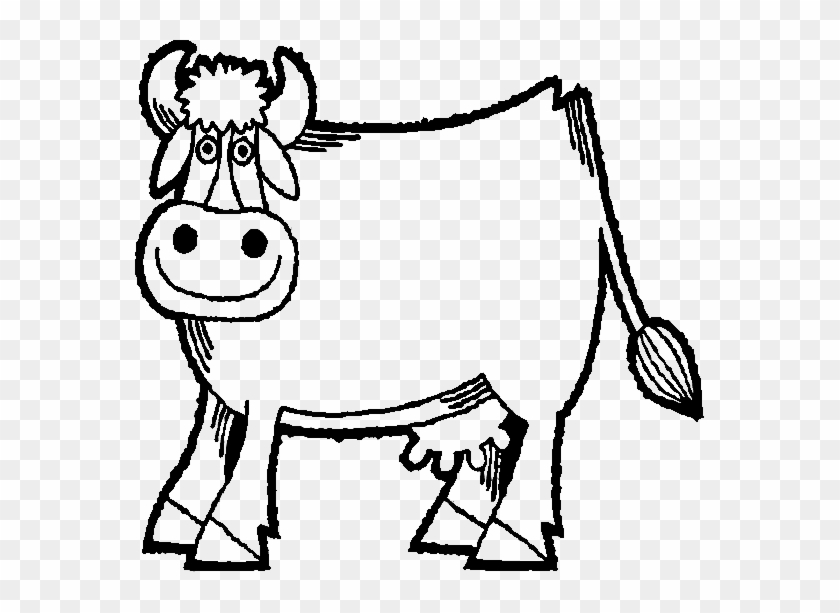 Inek-4 - Farm Animals Outline Drawing #332881