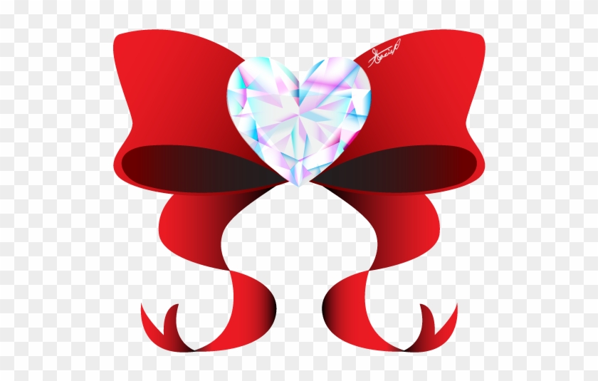 Crystal Heart Bow - Butterfly #332922