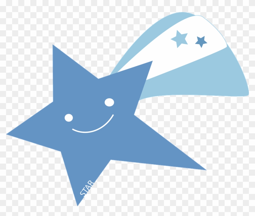 Sun Rise Clipart - Blue Shooting Star Png #332954