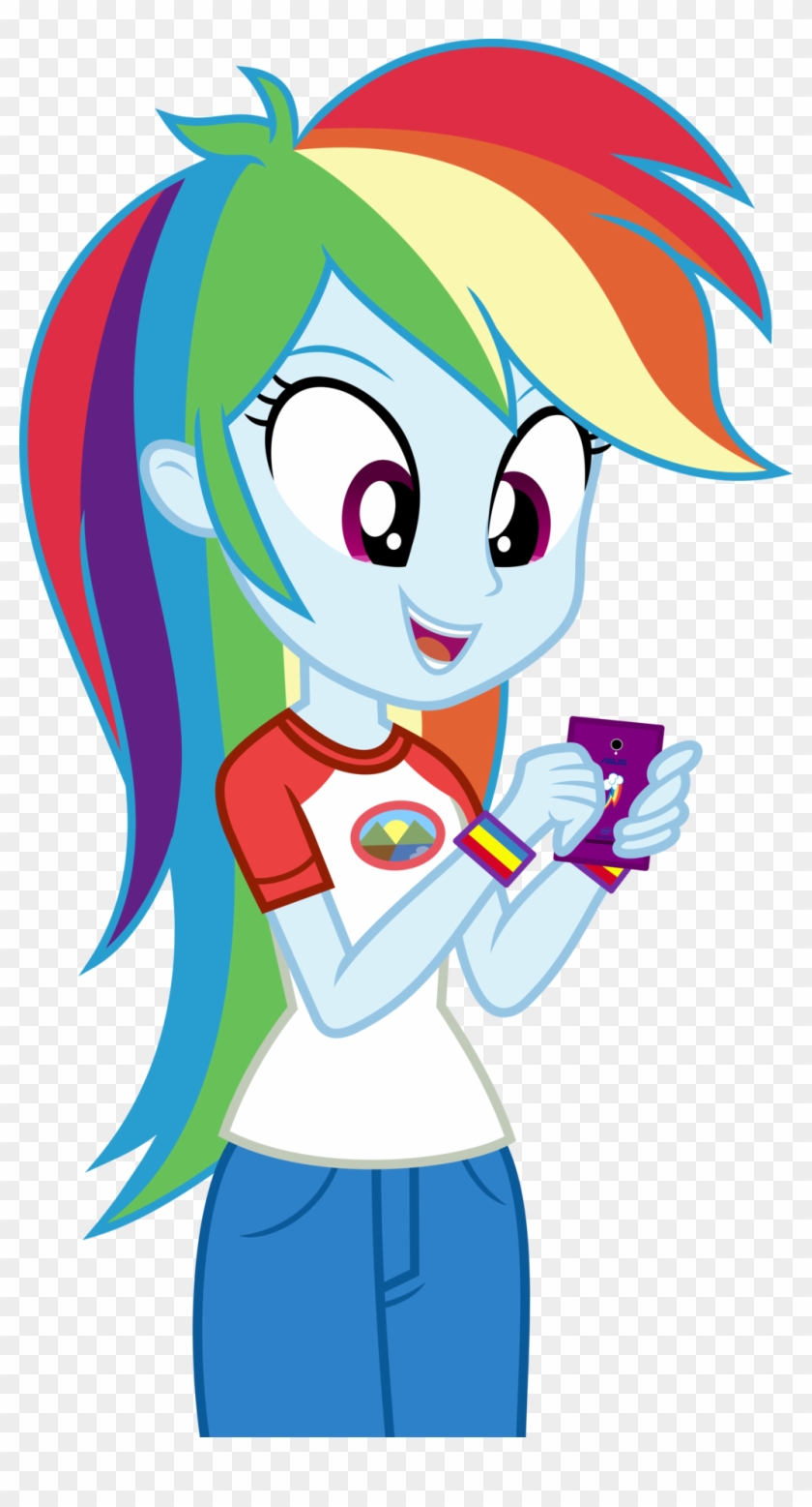 Mlp Eqg 4 Rainbow Dash Vector By Luckreza8 - Mlp Eg Rainbow Dash #333086