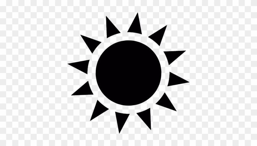 Sun With Sunrays Vector - Sun Vector Free Black #333121