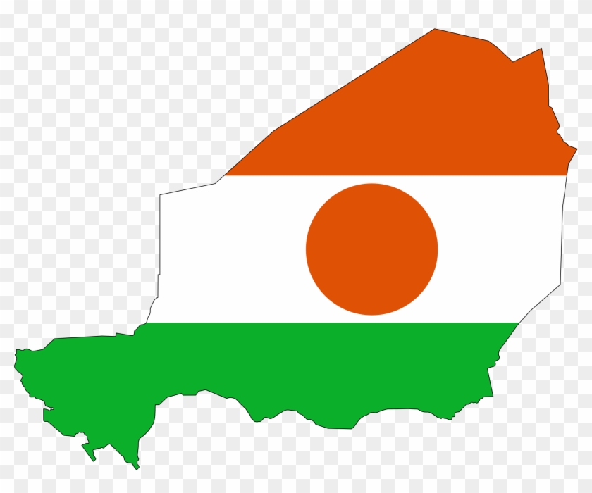 Niger Clipart - Niger Flag Map #333168