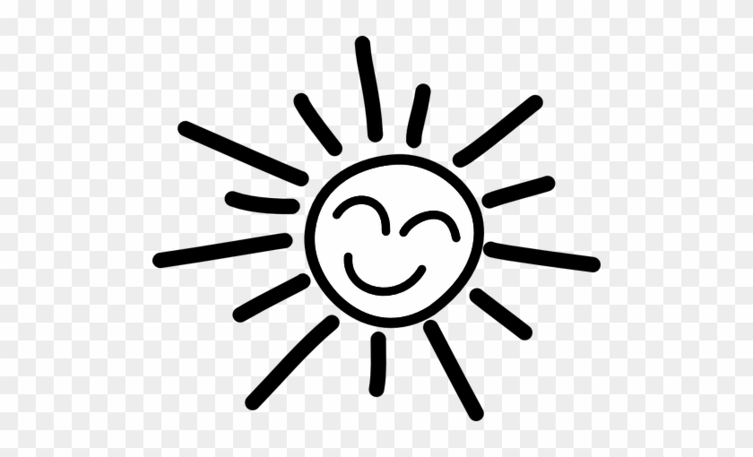 Related Happy Sun Clipart Black And White - Sunshine Black And White #333217