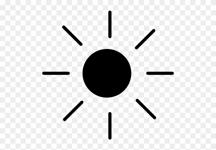 Shining Sun With Rays Free Icon - Silueta Del Sol Png #333219