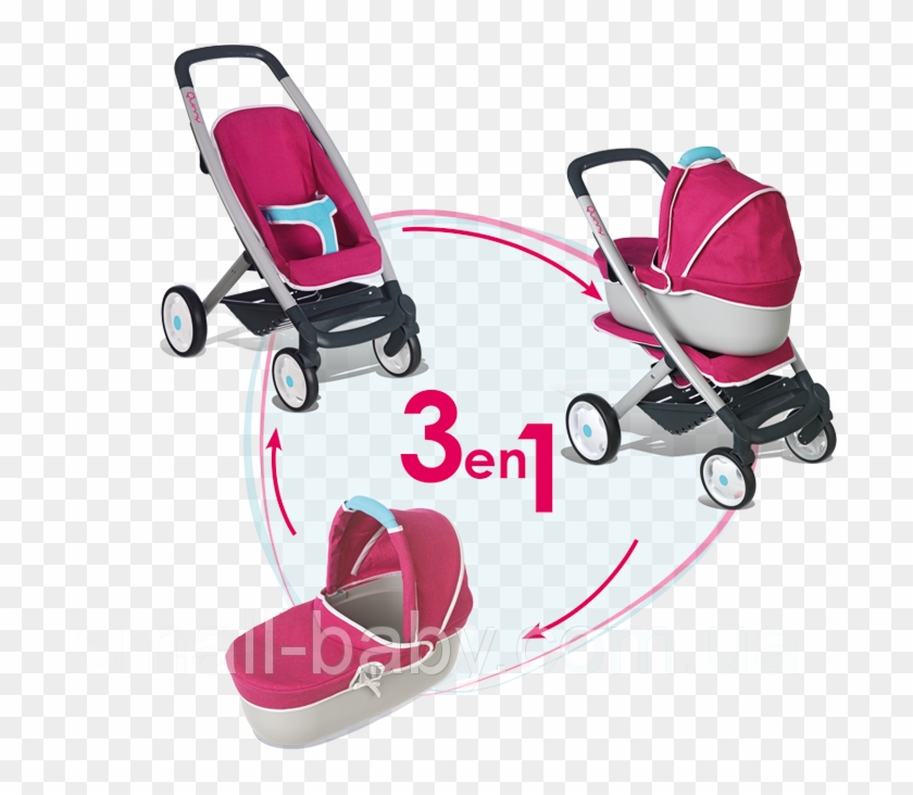 Коляска Для Куклы 3 В 1 Maxi Cosi Quinny Smoby 253197 - Maxicosi 4 Wheel Pushchair And Pram By Maxi-cosi #333248