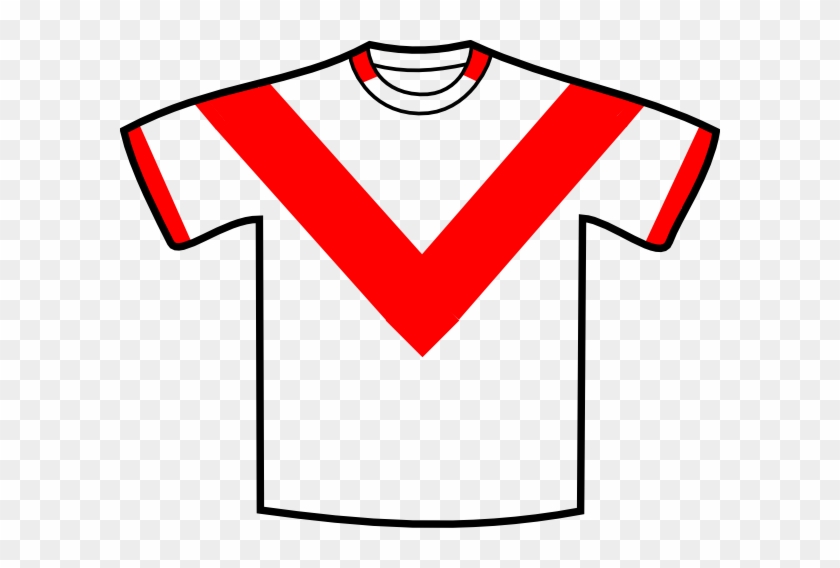 Red V Shirt Clip Art - Red Vee #333284