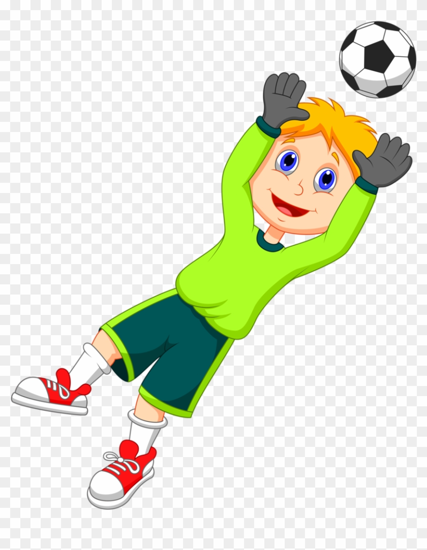 Kids Footballkids Sportsfootball Playersfree - Cartoon Boy Playing Soccer #333286