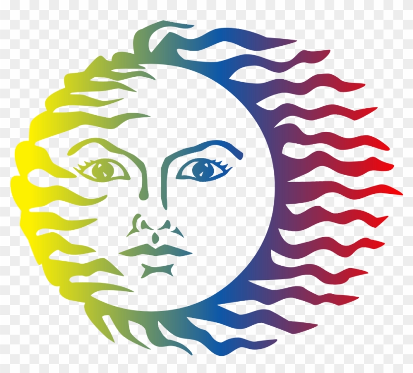 Colorful Sun Face - Colorful Sun #333324