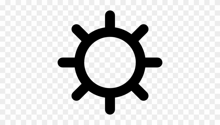 Sun Weather Symbol Vector - Cogwheel Icon #333326