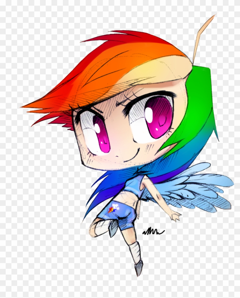 Hình Ảnh Có Liên Quan - Rainbow Dash Chibi Human #333385