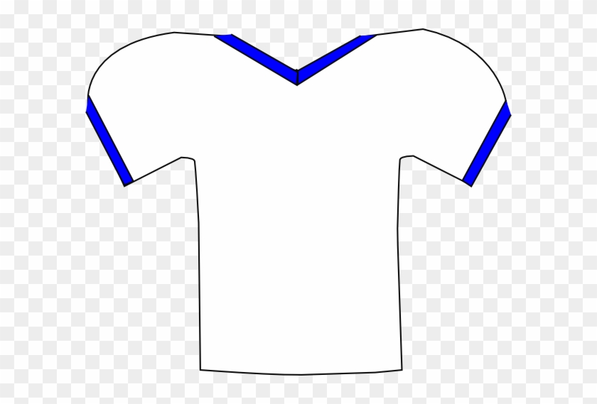 Football Jersey Outline Clip Art - Blue Football Jersey Clip Art #333395