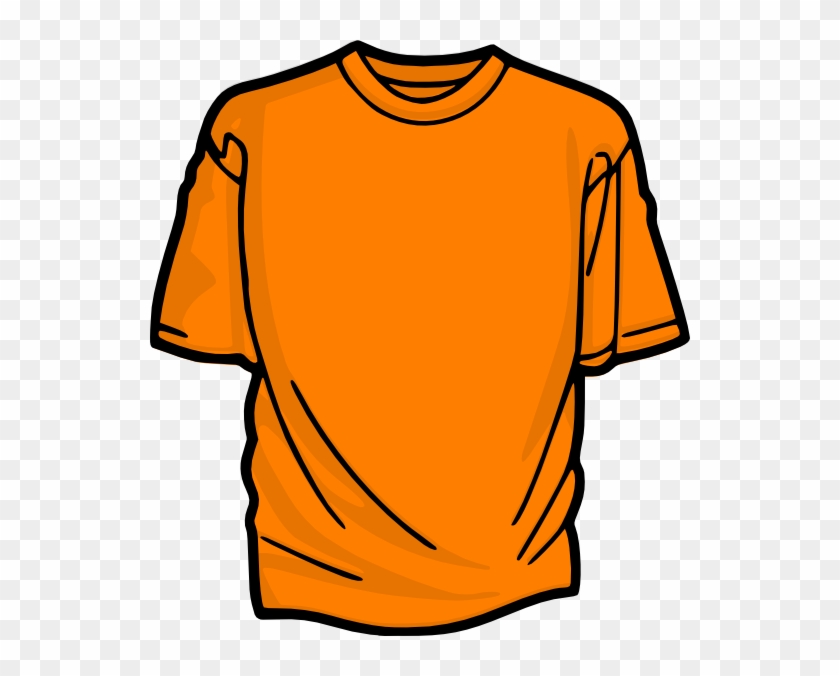 T Shirt Orange Clip Art At Clker - T Shirt Clipart #333559