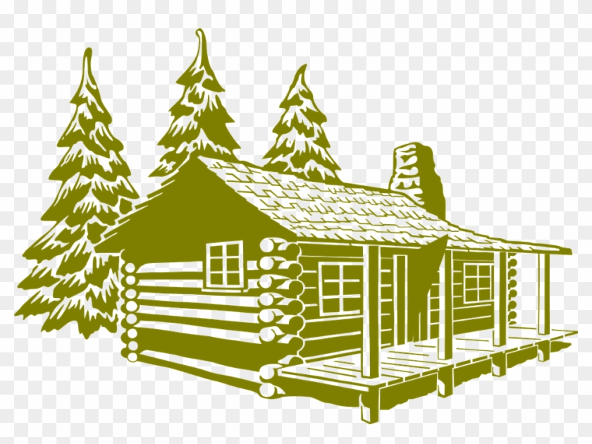 House On Fire Clipart 15, - Log Home Exterior Drawing #333596