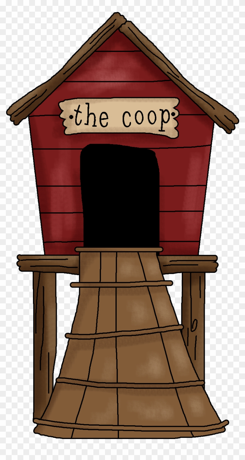 Hen House Clipart - Chicken Coop Clipart #333623