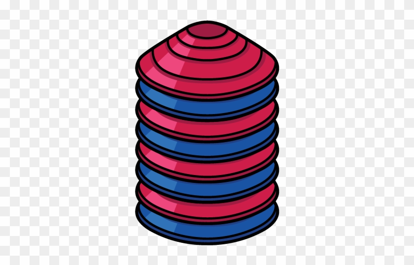A Stack Of Coloured Cones - Circle #333688