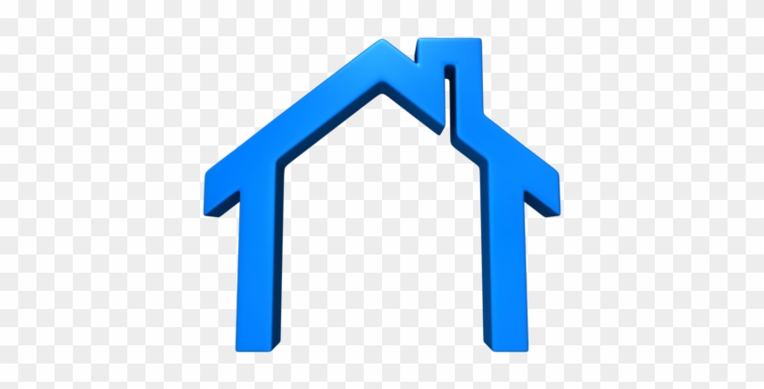 House Outline Logo - Blue House Clip Art Png #333750