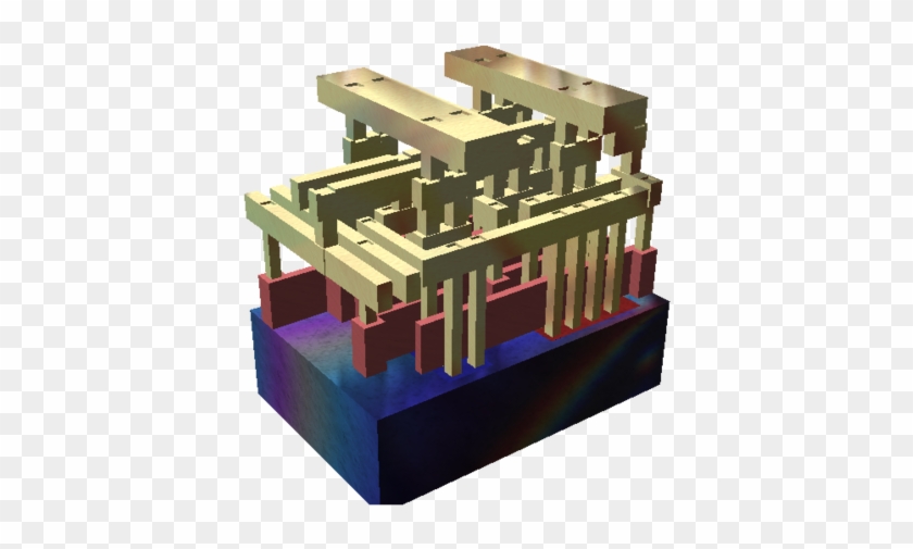 Rendering Of A Small Standard Cell With Three Metal - Chips And Change: How Crisis Reshapes The Semiconductor #333783