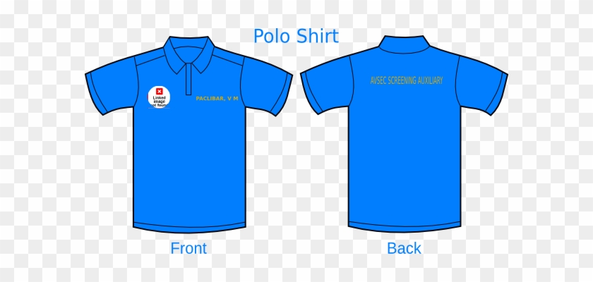 Auxiliary Uniform 11th Pcas With Logo Clip Art At Clker - T Shirt Polo Blue #333815