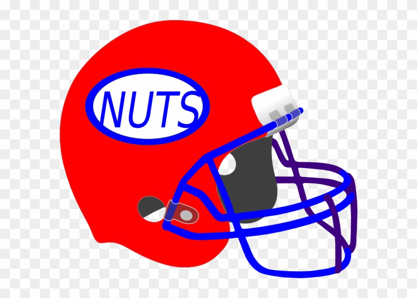 Football Helmet Nuts Clip Art - Football Helmet And Football Drawing #333832