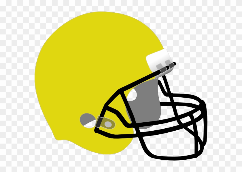 Yellow Football Helmet Clipart - Green Yellow Football Helmet #333835