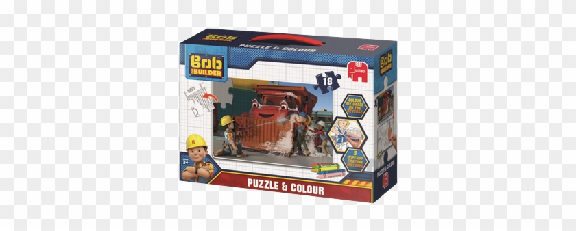Bob The Builder Puzzle & Colour - Jumbo 19443 Bob The Builder 18piece Large Double Sided #333956