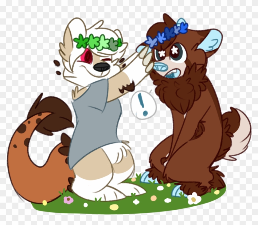 Bloop Heres A Flowercrown By Deer-dog - Cartoon #333970