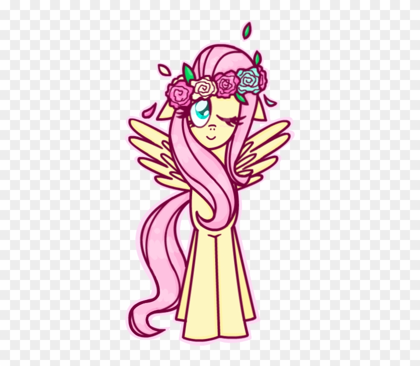 Cartoon Flower Crown Orange Red Png Crafting - Fluttershy #333982