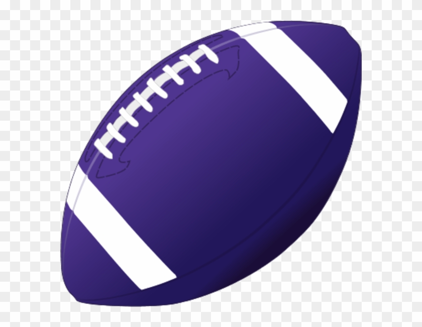 Football Clipart Purple - Football Stencil #333990