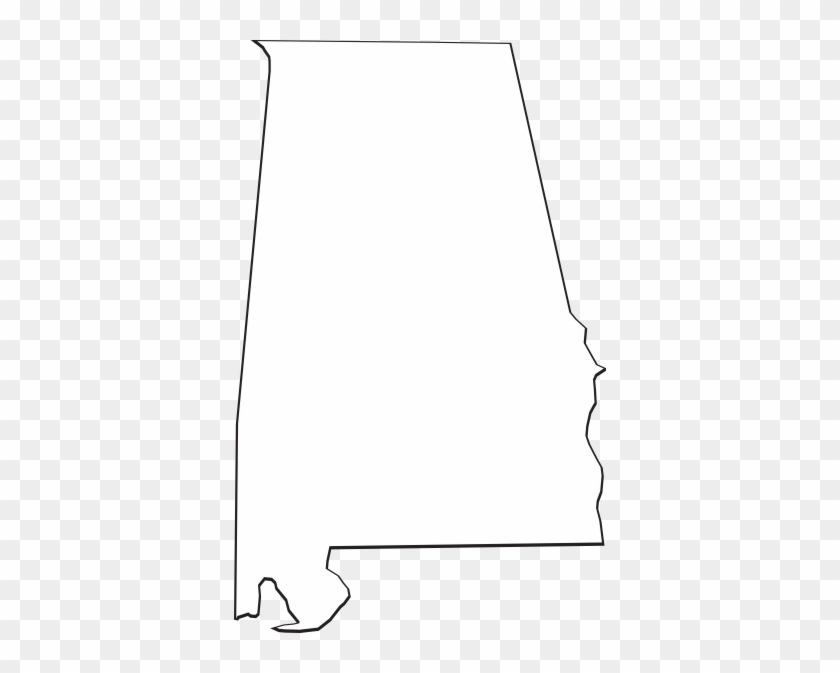 Alabama Outline Clip Art At Clker - Alabama Sillouette Png White #334086