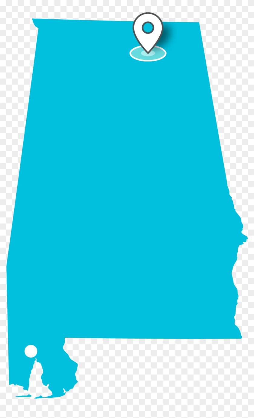 Map Of Teklinks' Huntsville, Alabama - Alabama Clipart Black And White #334087