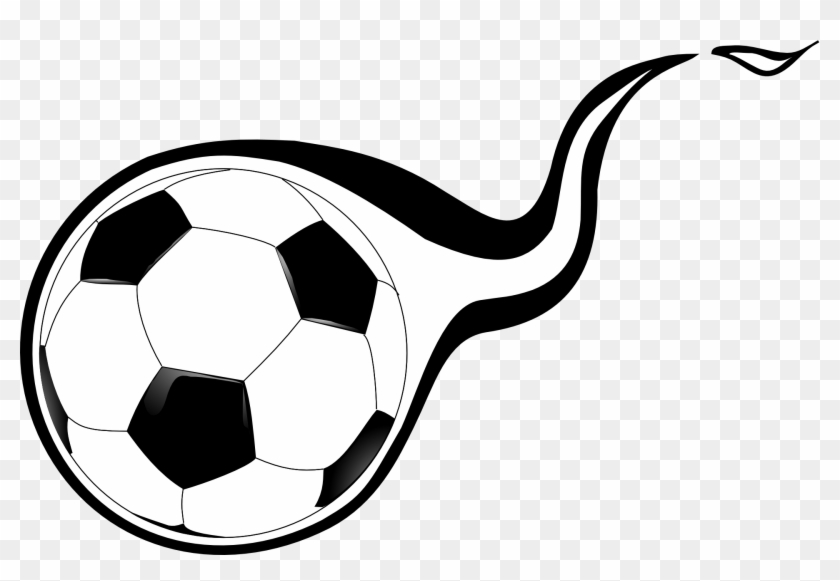 Football Sport Clip Art - Soccer Ball Flying Png #334132