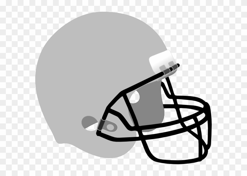 Football Helmet Clip Art At Clker - Gray Football Helmet Clipart #334174