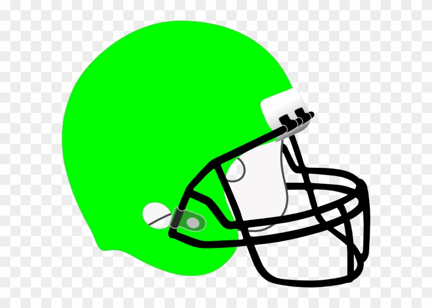 Green Football Helmet Clipart #334178